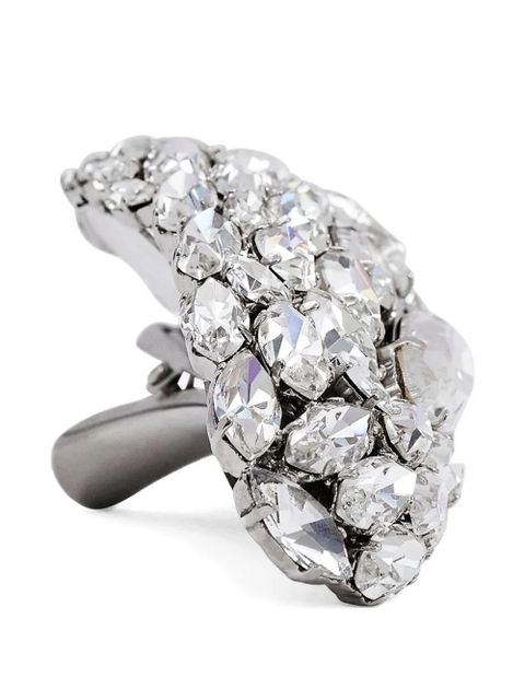 AREA crystal-embellished triangle hairclip - Silver - zdjęcie produktu nr 2