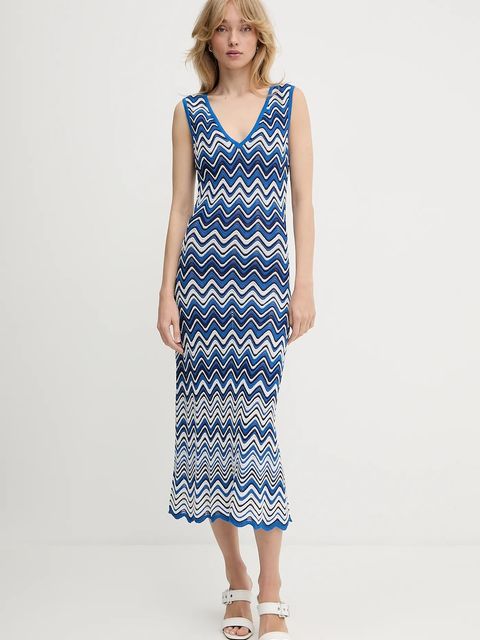 Morgan sukienka kolor niebieski maxi dopasowana RMORTI - zdjęcie produktu nr 1