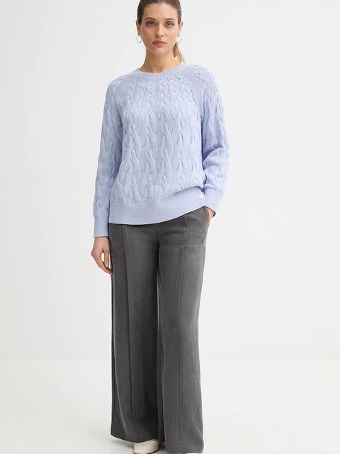 Calvin Klein Jeans sweter bawełniany damski kolor niebieski LV044E301G