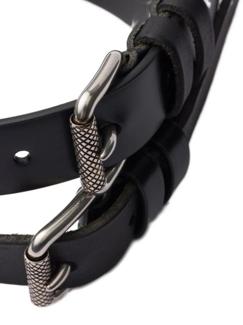 Prada leather belt - Black - zdjęcie produktu nr 2