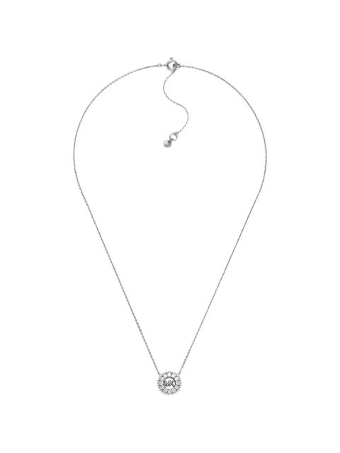 Michael Kors logo-pendant round necklace - Silver - zdjęcie produktu nr 1