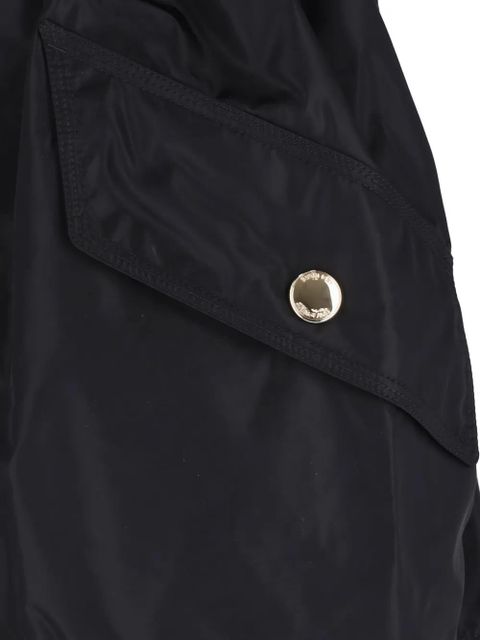 Burberry hooded-neck drawstring coat - Black