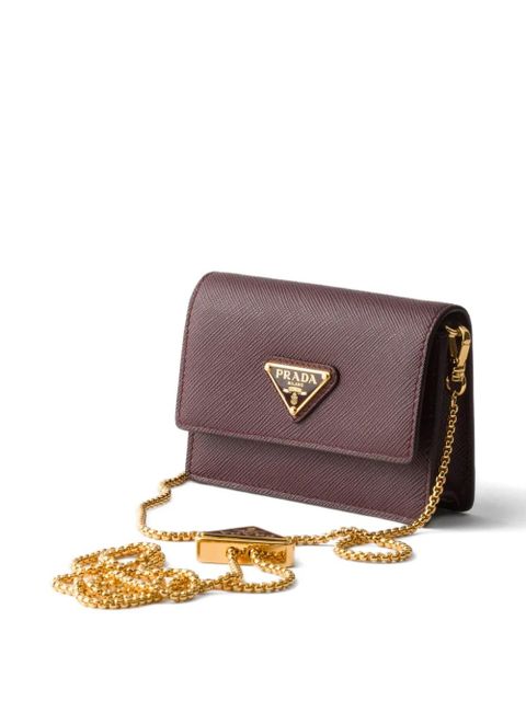 Prada leather shoulder bag - Purple