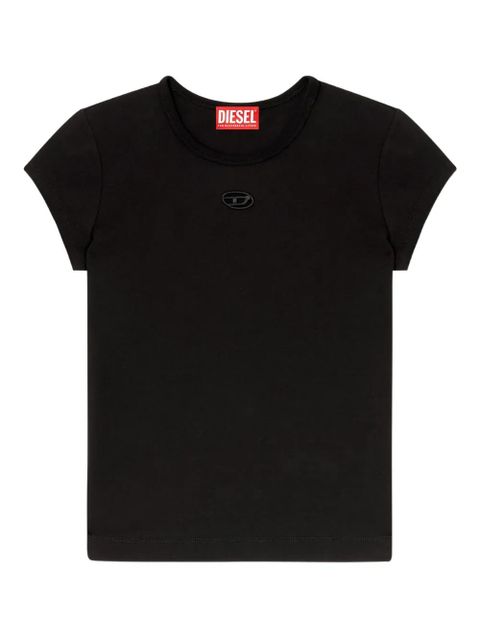 Diesel T-Angie logo-embroidery T-shirt - Black - zdjęcie produktu nr 1