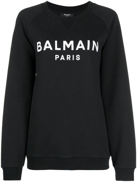 Balmain logo sweatshirt - Black