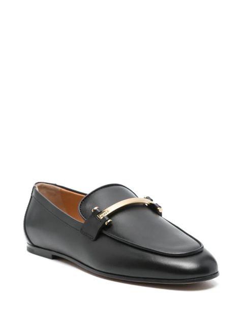 Tod's metal-bar leather loafers - Black - zdjęcie produktu nr 1