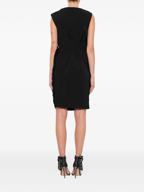 Lanvin sculpted floral dress - Black