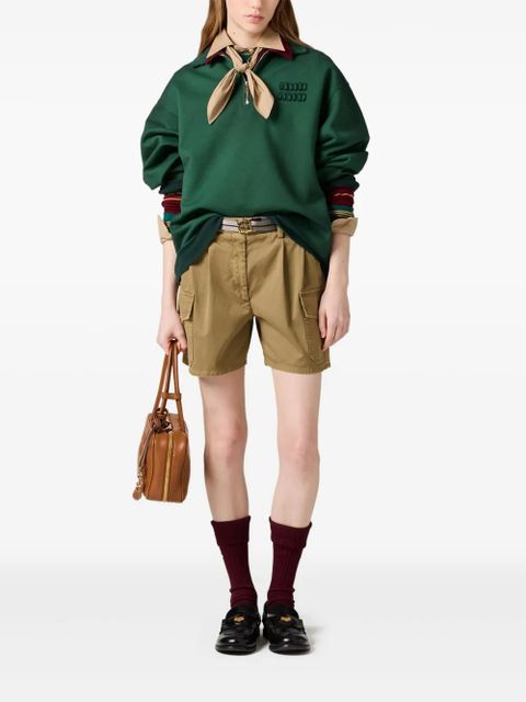 Miu Miu cotton shorts - Green - zdjęcie produktu nr 2