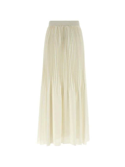 TWINSET pleated logo waistband skirt - White - zdjęcie produktu nr 2