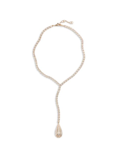 Valentino Garavani Poetiques des Gouttes metal and Swarovski® crystal necklace - Gold - zdjęcie produktu nr 1