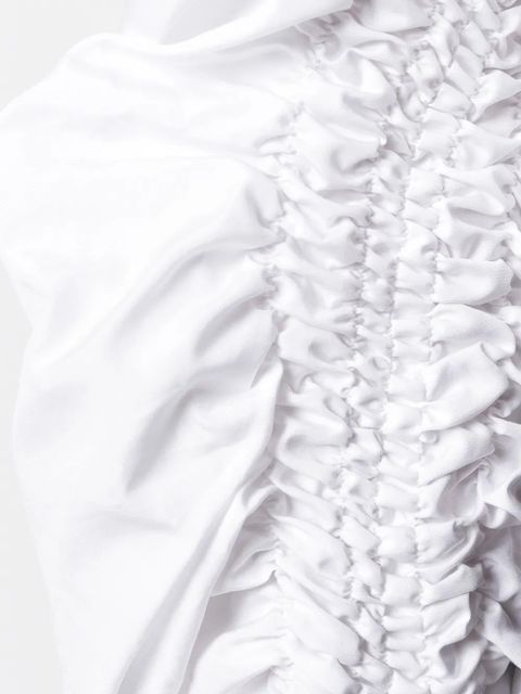 3.1 Phillip Lim ruched long-sleeve shirt - White