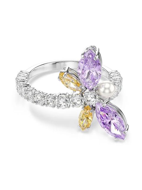 Swarovski pierścionek damski metalowy z kryształem Ariana Grande x Swarovski - zdjęcie produktu nr 2