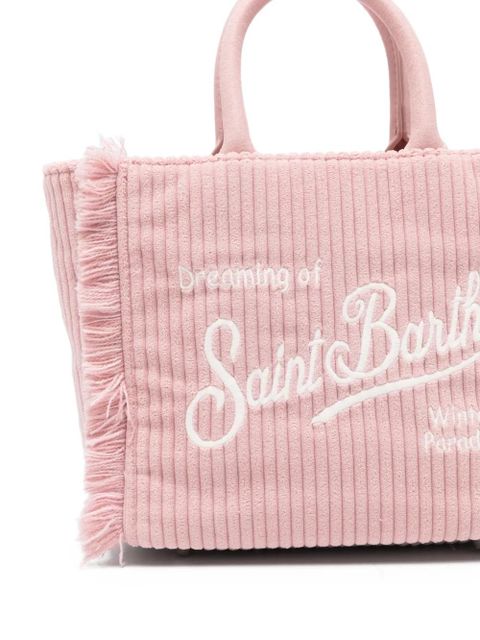MC2 Saint Barth small Vanity fringed tote bag - Pink