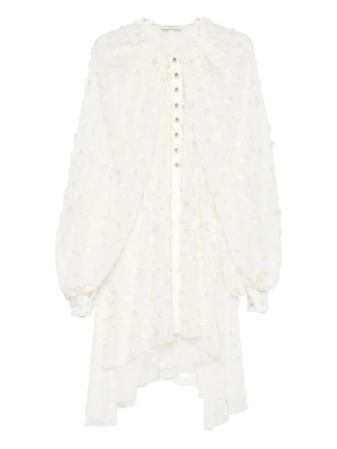 Lanvin button-fastening ruffled blouse - White