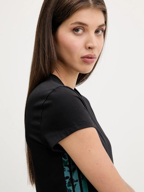 adidas t-shirt bawełniany Animal damski kolor czarny JM1850