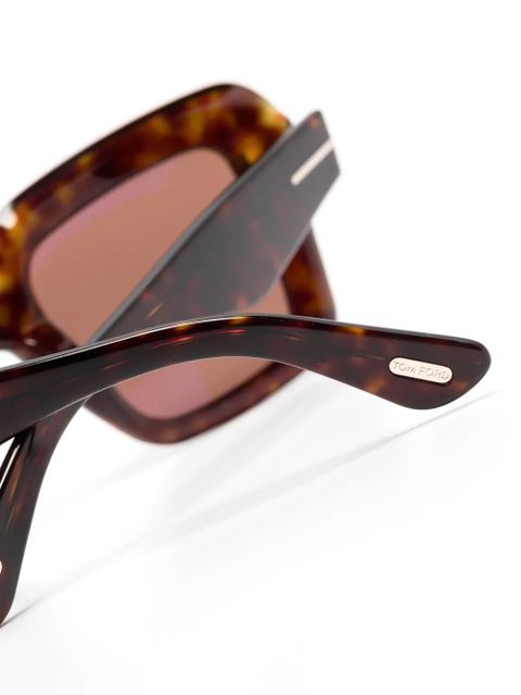TOM FORD Eyewear square-frame sunglasses - Brown - zdjęcie produktu nr 2