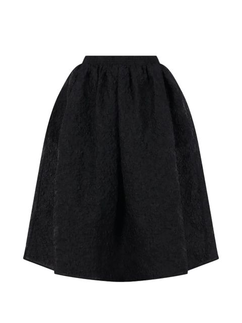 Cecilie Bahnsen patterned-jacquard skirt - Black - zdjęcie produktu nr 1