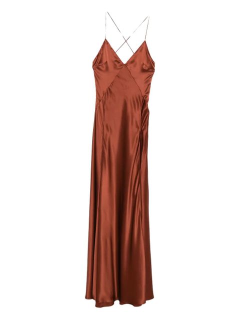 AMIRI satin dress - Brown