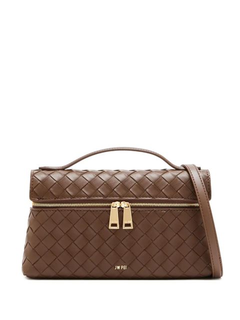 JW Pei woven-detail cross body bag - Brown - zdjęcie produktu nr 1