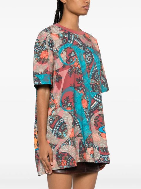 Vivienne Westwood paisley-print T-shirt - Pink