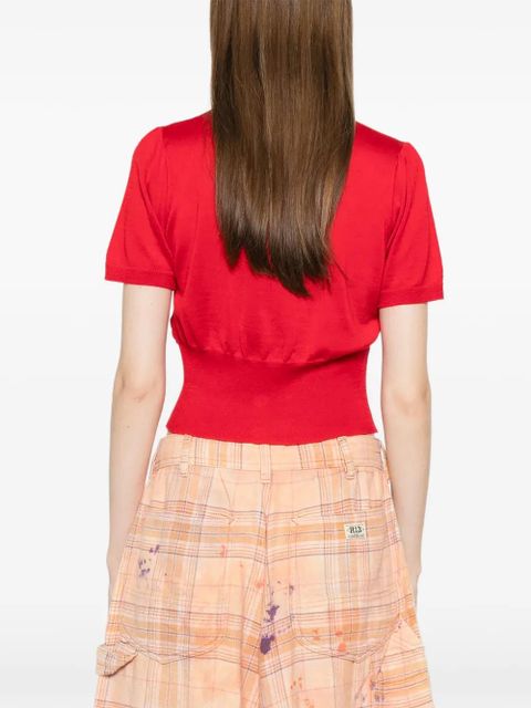 Vivienne Westwood Pamela ruched cardigan - Red