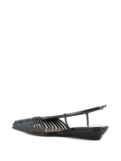 Giuseppe Zanotti Jane woven slingback sandals - Black - zdjęcie produktu nr 2