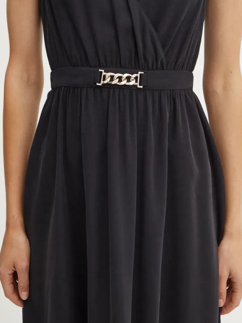 Morgan sukienka RURBAL kolor czarny mini rozkloszowana RURBAL