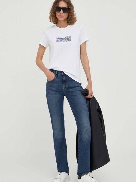 Levi's jeansy 724 HIGH RISE STRAIGHT damskie high waist - zdjęcie produktu nr 2