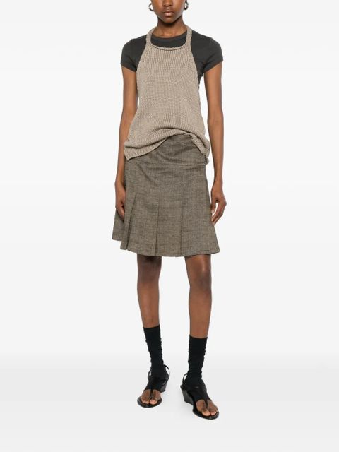 OUR LEGACY Girdle pleated skirt - Green - zdjęcie produktu nr 2