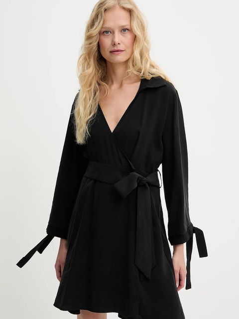 Answear.LAB sukienka kolor czarny mini rozkloszowana - zdjęcie produktu nr 1