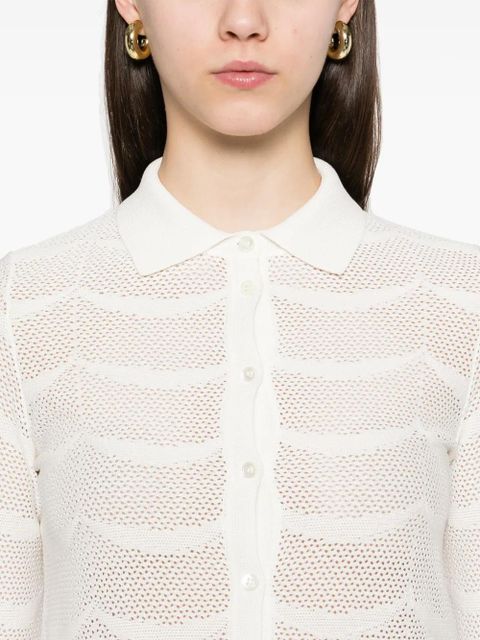 TOM FORD open-knit shirt - White