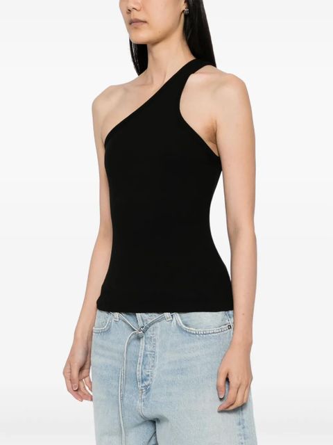 AGOLDE fine-ribbed top - Black