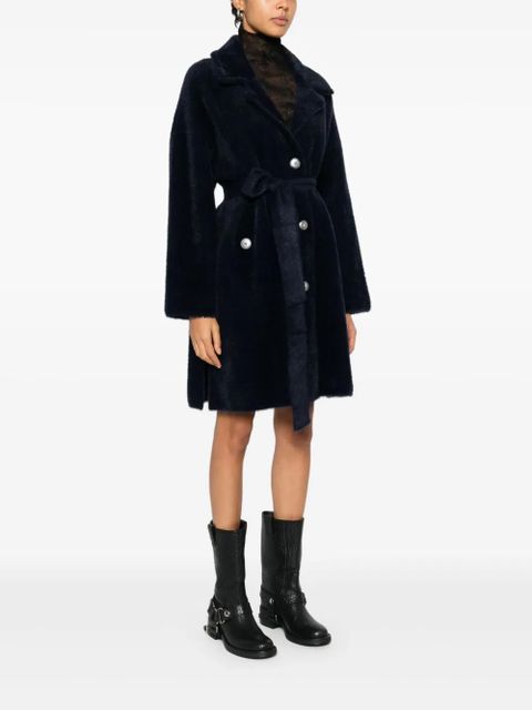 PINKO faux-fur coat - Black