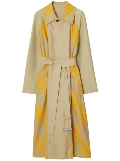 Burberry EKD checked trench coat - Neutrals - zdjęcie produktu nr 1