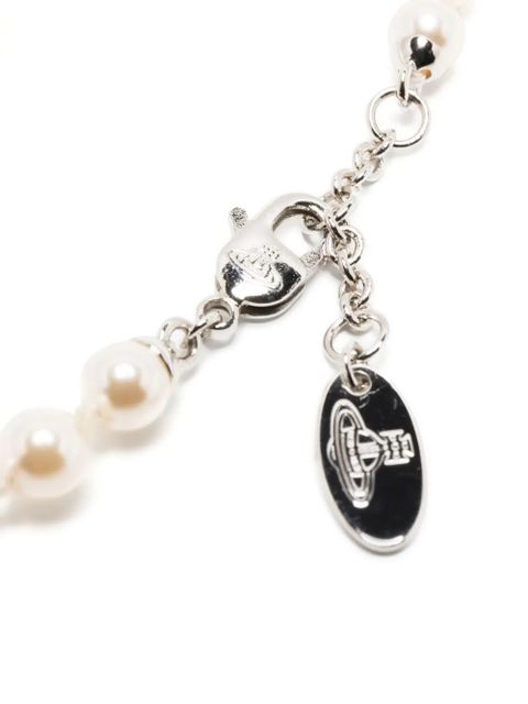 Vivienne Westwood Olympia pearl bracelet - White