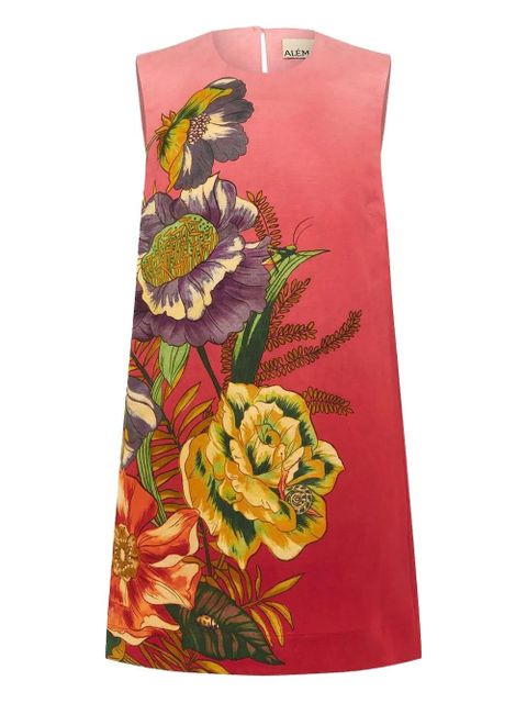ALEMAIS Inez floral-print sleeveless mini dress - Pink - zdjęcie produktu nr 1