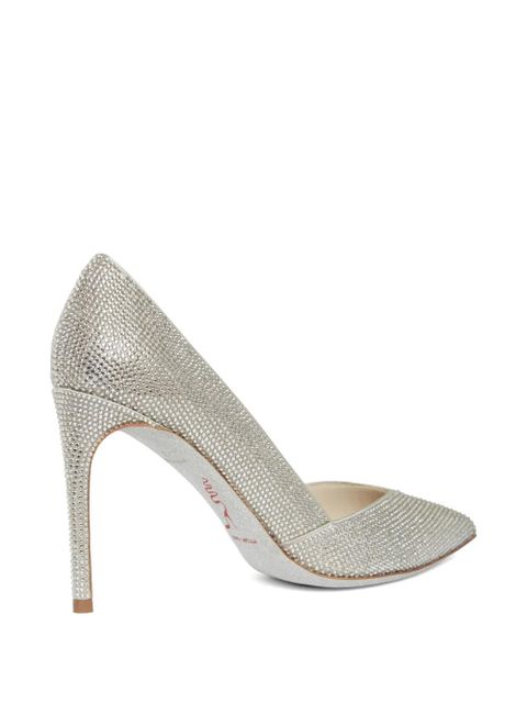 René Caovilla pointed-toe pumps - Silver