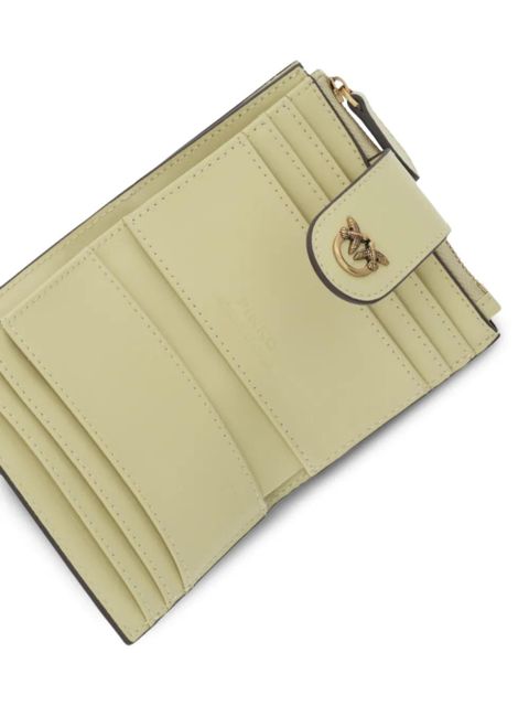 PINKO logo-appliqué zip wallet - Green