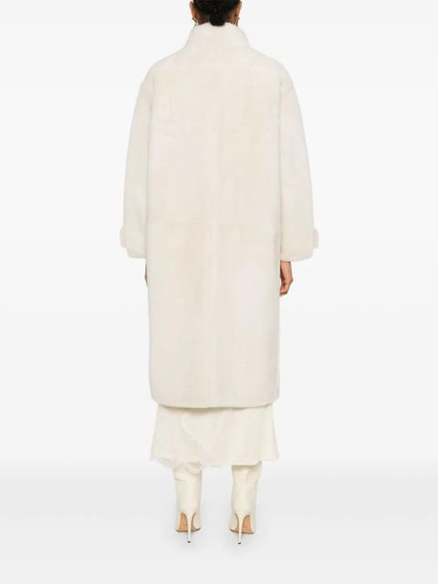 Yves Salomon shearling coat - White
