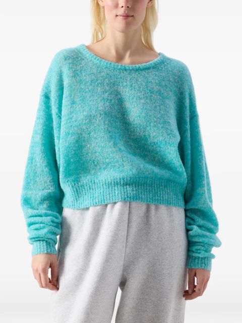 American Vintage Nuggy round-neck long-sleeves wool jumper - Blue