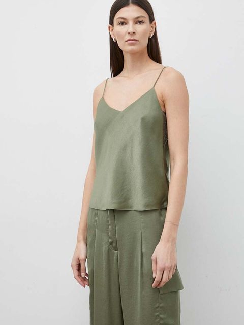 BA&SH top CLARISSE damski kolor beżowy gładka 1E24CLAR