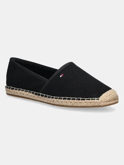 Tommy Hilfiger espadryle FLAG CANVAS ESPADRILLE kolor czarny FW0FW08541 - zdjęcie produktu nr 1