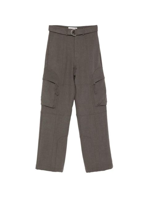 The Frankie Shop Kelly belted cargo pants - Grey - zdjęcie produktu nr 1