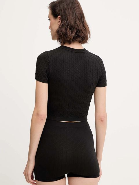 Calvin Klein Underwear t-shirt lounge damski kolor czarny LV00QS7546 - zdjęcie produktu nr 2