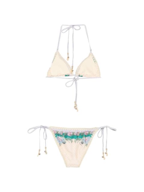 ZIMMERMANN Indra crochet-detail bikini - Neutrals - zdjęcie produktu nr 2