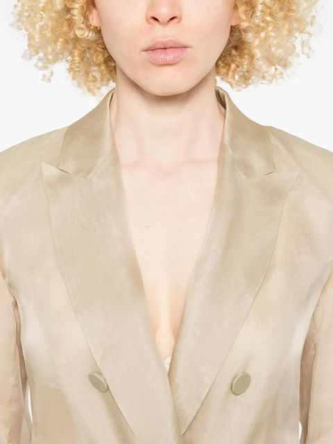 Max Mara Slogan double-breasted blazer - Neutrals