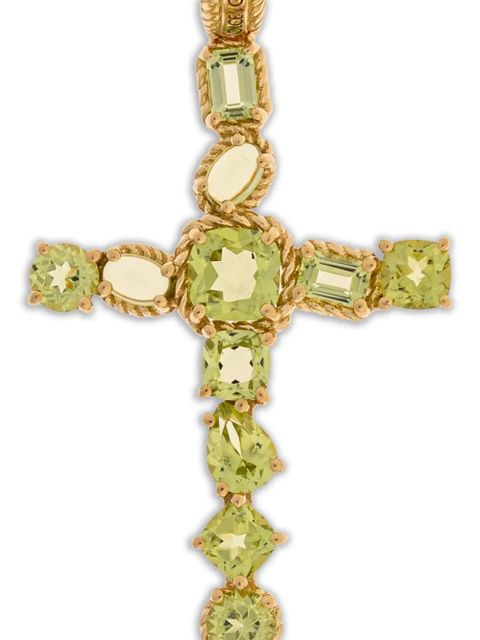 Dolce & Gabbana cross textured detailing necklace - Gold