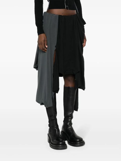 Acne Studios T-shirt patchwork skirt - Grey