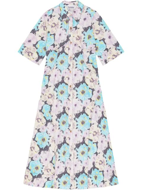 GANNI printed maxi dress - Blue - zdjęcie produktu nr 1