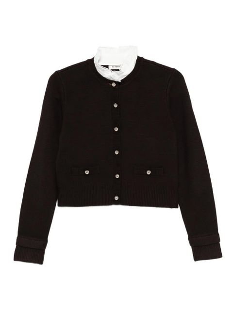 SANDRO button-fastening cardigan - Brown - zdjęcie produktu nr 1